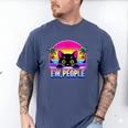 Ew Cat Misanthrope Introvert Synthwave 80s Men's Comfort Colors T-Shirt Blue Jean Ew Cat Misanthrope Introvert Synthwave 80s Men's Comfort Colors T-Shirt Blue Jean