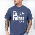 The Father New Daddy Expecting Baby T-Shirt Men's Comfort Colors T-Shirt Blue Jean