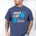 Fifth Grade Graduation Peace Out 5th Grade Boys Men's Comfort Colors T-Shirt Blue Jean