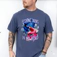 Fishing Runs In My Blood Introvert Hobby Antisocial Men's Comfort Colors T-Shirt Blue Jean