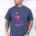 Flamingo Nailed It Graduation Flamingo Men's Comfort Colors T-Shirt Blue Jean