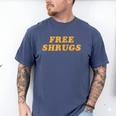 Free Shrugs Don't Care Introvert Men's Comfort Colors T-Shirt Blue Jean Free Shrugs Don't Care Introvert Men's Comfort Colors T-Shirt Blue Jean