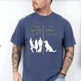 Your Friends Vs My Friend Introvert Pet Dog Owner Men Women Kids Men's Comfort Colors T-Shirt Blue Jean