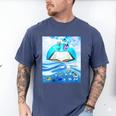 Frutiger Aero Aesthetic Tech Book Butterfly Men's Comfort Colors T-Shirt Blue Jean