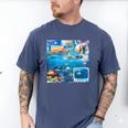 Frutiger Aero Retro Vibes Y2K Retro Grunge Men's Comfort Colors T-Shirt Blue Jean