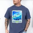 Frutiger Aero Skeuomorphism User Interface Nostalgia Premium Tri-Blend Men's Comfort Colors T-Shirt Blue Jean