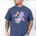 Frutiger Aero Y2K Chrome Phone Butterfly Men's Comfort Colors T-Shirt Blue Jean Frutiger Aero Y2K Chrome Phone Butterfly Men's Comfort Colors T-Shirt Blue Jean