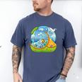 Frutiger Aero Y2K Fashion Trends Statement Piece Tech Orange Men's Comfort Colors T-Shirt Blue Jean