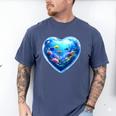 Frutiger Aero Y2K Heart Men's Comfort Colors T-Shirt Blue Jean Frutiger Aero Y2K Heart Men's Comfort Colors T-Shirt Blue Jean