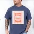 Fun Cool Cute Introvert Cat Character Quote Tea Cup For Men Women Men's Comfort Colors T-Shirt Blue Jean