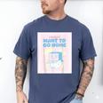 Fun Cute Introvert Cat Character Quote Men Women Men's Comfort Colors T-Shirt Blue Jean Fun Cute Introvert Cat Character Quote Men Women Men's Comfort Colors T-Shirt Blue Jean