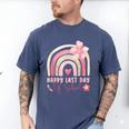 Fun Happy Last Day Of School Girl Student Graduation Rainbow Men's Comfort Colors T-Shirt Blue Jean