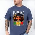 Future HBCU Grad Afro Girl College Graduation Kids Men's Comfort Colors T-Shirt Blue Jean