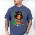 Future HBCU Grad Girl Kids Graduation HBCU College Men's Comfort Colors T-Shirt Blue Jean