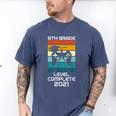 Gamer Graduation 2021 Retro 9th Grade Level Complete Men's Comfort Colors T-Shirt Blue Jean