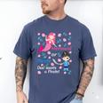 Gender Reveal Party Shirt Mermaid Or Pirate Dad Wants Pirate Men's Comfort Colors T-Shirt Blue Jean