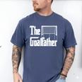 The Goalfather Dad Soccer Goalkeeper Goalie Coach Footballer Men's Comfort Colors T-Shirt Blue Jean