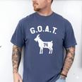 GOAT Number 14 Greatest Of All Time Dad Joke Men's Comfort Colors T-Shirt Blue Jean