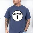 Graduate 1 Graduation Shirt Men's Comfort Colors T-Shirt Blue Jean
