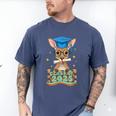 Graduate Kangaroo Class Of 2025 Kids Graduation Men's Comfort Colors T-Shirt Blue Jean