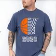 Graduate Senior Class 2020 Graduation Basketball Player Men's Comfort Colors T-Shirt Blue Jean