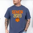 Graduate Senior Class 2023 Basketball Player Graduation Grad Men's Comfort Colors T-Shirt Blue Jean