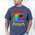 I Graduated From 1st Grade Graduation Matching Student Men's Comfort Colors T-Shirt Blue Jean
