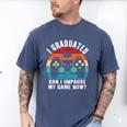 I Graduated Can I Unpause My Game Now Retro Graduation Men's Comfort Colors T-Shirt Blue Jean