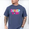 Graduation Class Of 2026 Senior Pink Coquette Bow 2026 Grade Men's Comfort Colors T-Shirt Blue Jean