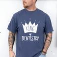Graduation King Of Dentistry Dentist Or Hygienist Men's Comfort Colors T-Shirt Blue Jean