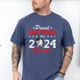 Graduation Proud Brother Of A 2024 Senior Baseball Player Men's Comfort Colors T-Shirt Blue Jean