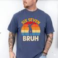 Graduation Six Seven Bruh Dabbing 67 Meme 6 7 Boys Kids Men's Comfort Colors T-Shirt Blue Jean