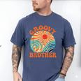 Groovy Brother 70s Aesthetic Nostalgia 1970's Retro Brother Men's Comfort Colors T-Shirt Blue Jean