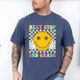 Groovy Next Stop 2nd Grade 1st Grade Graduation 2025 Premium Men's Comfort Colors T-Shirt Blue Jean