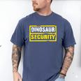 Halloween Adult Costume Dinosaur Security Dad Mom Men's Comfort Colors T-Shirt Blue Jean