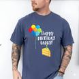 Happy Birthday Daddy Cute Toddler Dad's Birthday Party Men's Comfort Colors T-Shirt Blue Jean