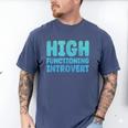 High Functioning Introvert Sarcasm Sarcastic Grunge Men's Comfort Colors T-Shirt Blue Jean High Functioning Introvert Sarcasm Sarcastic Grunge Men's Comfort Colors T-Shirt Blue Jean