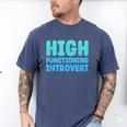 High Functioning Introvert Sarcasm Sarcastic Men's Comfort Colors T-Shirt Blue Jean High Functioning Introvert Sarcasm Sarcastic Men's Comfort Colors T-Shirt Blue Jean