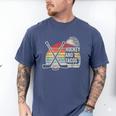Hockey And Tacos Retro Nostalgia Lovers Men's Comfort Colors T-Shirt Blue Jean Hockey And Tacos Retro Nostalgia Lovers Men's Comfort Colors T-Shirt Blue Jean