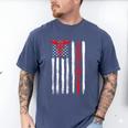 Hospice Aide American Flag Nurses Graduation Medical Men's Comfort Colors T-Shirt Blue Jean
