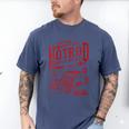 Hotrod Car Automotive Nostalgia Distressed Retro Men's Comfort Colors T-Shirt Blue Jean