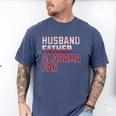 Husband Father Alabama Fan Fathers Day Alabama Dad Men's Comfort Colors T-Shirt Blue Jean