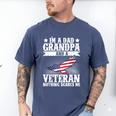 I'm A Dad Grandpa And A Veteran US Flag Veterans Day Men's Comfort Colors T-Shirt Blue Jean
