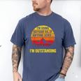 I'm Going Outside If Asked I'm Outstanding Dad Joke Men's Comfort Colors T-Shirt Blue Jean