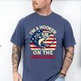 I'm Hooker On The Weekends Dirty Bass Dad Fishing Men's Comfort Colors T-Shirt Blue Jean