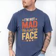 I'm Not Mad This Is Just My Face Introvert Men's Comfort Colors T-Shirt Blue Jean