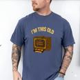 I'm This Old Please Rewind 80s 90s Nostalgia VHS VCR Men's Comfort Colors T-Shirt Blue Jean