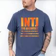INTJ Architect Personality Introvert Sarcastic Orange Men's Comfort Colors T-Shirt Blue Jean INTJ Architect Personality Introvert Sarcastic Orange Men's Comfort Colors T-Shirt Blue Jean