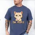 Introvert Anime Cat Ew People Men's Comfort Colors T-Shirt Blue Jean Introvert Anime Cat Ew People Men's Comfort Colors T-Shirt Blue Jean