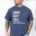 Introvert Can't Talk Reached People Limit For The Week Men's Comfort Colors T-Shirt Blue Jean Introvert Can't Talk Reached People Limit For The Week Men's Comfort Colors T-Shirt Blue Jean
